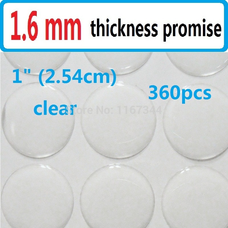 360pcs 3D DOME CIRCLE STICKERS 1 inch circle clear epoxy sticker for DIY jewelry Resin Dots