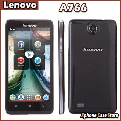 Lenovo A766 MTK6589 Quad Core Mobile Phone 5 inch Android 4 1 5 0Mp Russian Multi