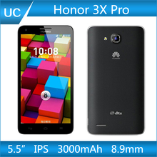 Original Huawei Honor 3X MTK6592 Octa Core Smartphone 5.5 inch IPS 1280×720 Android 4.2 2G RAM 8G ROM 13.0MP GPS WCDMA WiFi/