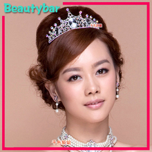 Fashion Lolita Bridal Wedding Hair Crown NEckalce Earring Set Marriage Jewelry Wedding Accessory 
