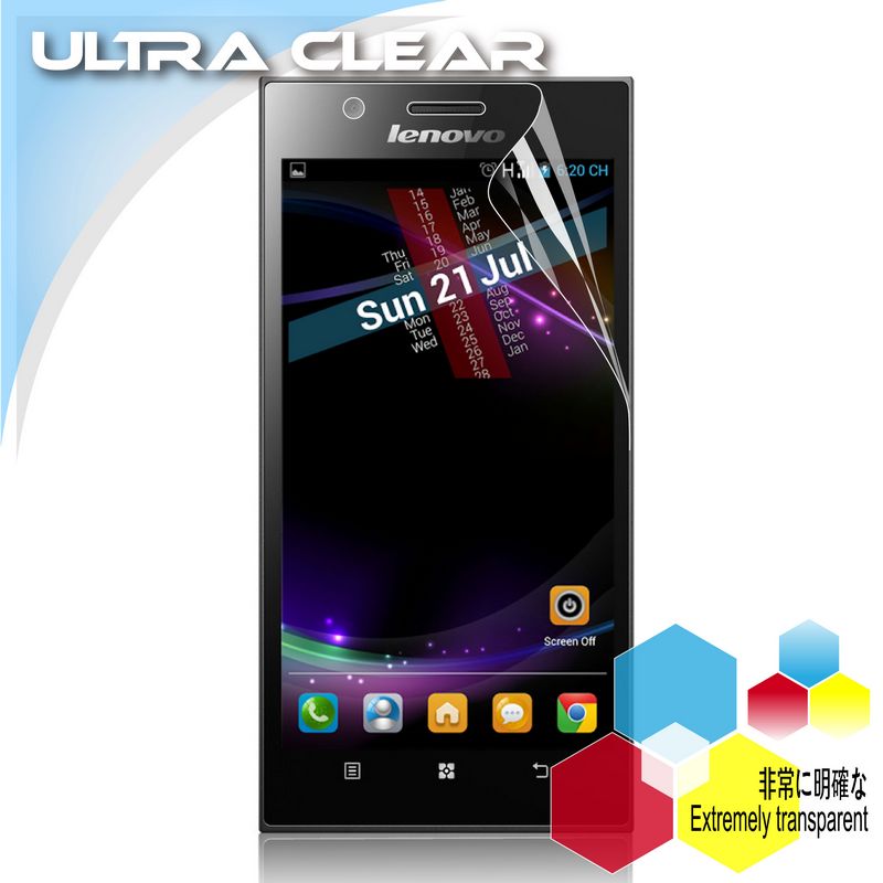 Ultra Clear Screen Protector For Lenovo K900 Smartphone Clear Screen Protective Film Glossy With Retail Package