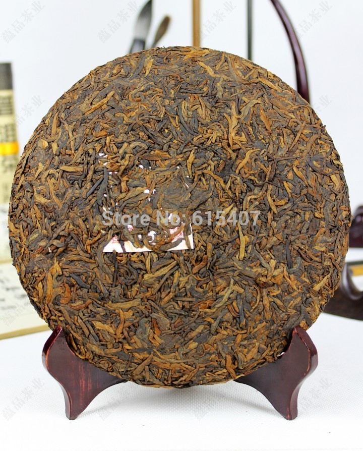 Chinese yunnan Puerh tea puer tea pu er Trees gold cake PU er cooked tea seven