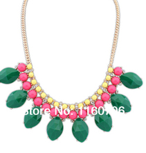2014 Wholesale Fashion Bohemian Necklaces&Pendants Vintage Leaf Three Layers Chunky Elegant Necklace For Women Jewlery Items