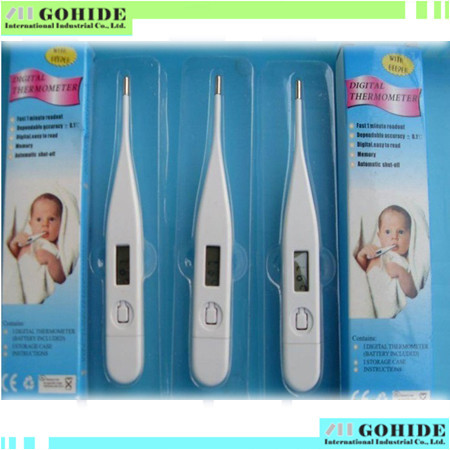Free shipping Quality of 1pcs LCD Home Baby Digital Electronic Thermometer Body Temperature Child Adult Household