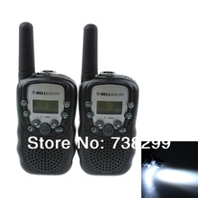 BELLSOUTH T-388 Portable Walkie Talkie Handheld Walkie Talkie Two Way Radio Transmitter with Antenna and Torch – Black