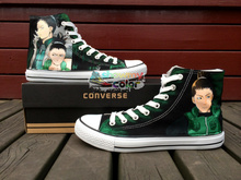 High Top Naruto Converse Shikamaru/Shikaku Men/Women Hand Painted Anime Sneaker Canvas Shoes