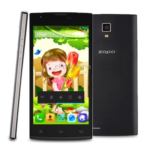 Zopo ZP780 Black 3G Phablet Android 4 2 MTK6582 1 3GHz Quad Core RAM 1GB ROM
