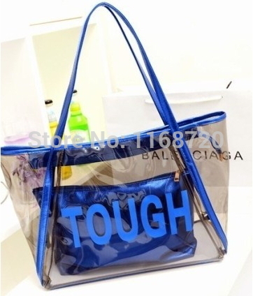 Large Transparent Trendy Beach Bags Tote Big -Small Handbag Inspired ...