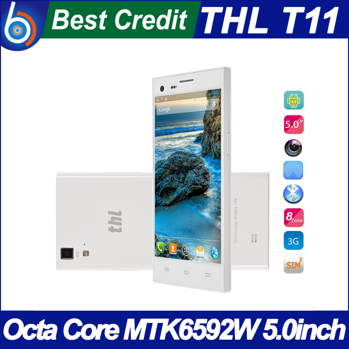 2014 New Original THL T11 MTK6592W Octa Core mobile phone 2G RAM 16G ROM 1 7Ghz
