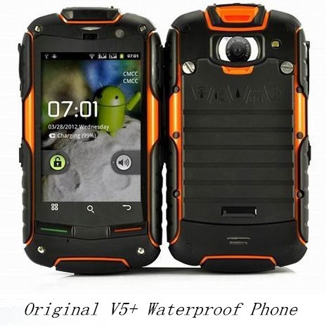 100 Original Dustproof Mobile Phone Rock V5 IP67 Waterproof Cell Phone V5 Shockproof Phones Support Dual