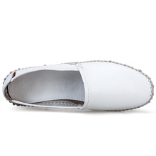 2015 New Loafers Shoes Women Cowhide Genuine Leather Office lady Autumn Girl Sweety Shoes Sneakers Gommini