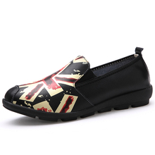 High quality new 2015 women single cowhide genuine leather Moccasins single women s shoes flat heel