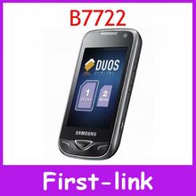 Refurbished original samsung B7722 cell phones 3G bluetooth 5MP camera wifi dual sim card touch screen free shipping