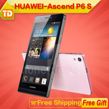 Original Newest Huawei Ascend P6S Upgraded huawei P6 Dual SIM Card Dual Camera Quad Core 1280*720 IPS 2GB+16GB  3G Mobile Phone