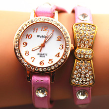 10pcs/lt Freeshipping high quality pu leather band  watch, with special crystal butterfly jewelry,7 colors choice