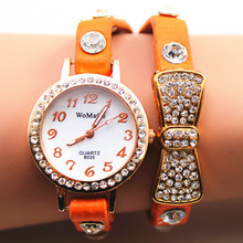 2pcs lt Freeshipping high quality pu leather band watch with special crystal butterfly jewelry 7 colors