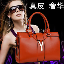 2014 women’s fashion genuine leather handbag location of casual one shoulder handbag cross-body leather bag