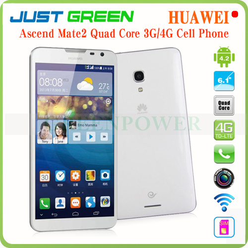 New Huawei Ascend Mate2 4G LTE Mobile Phone HiSilicon Kirin910 Quad Core 6 1 inch IPS