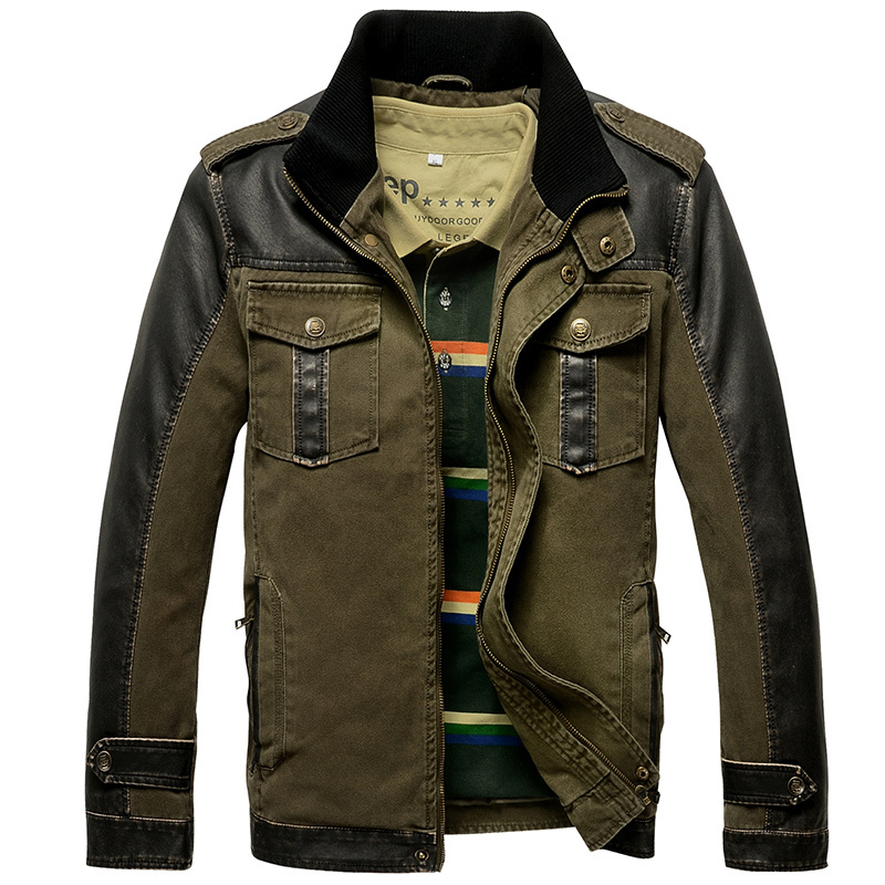 Search On Aliexpress Com By Image Wild Otudoor Man Jacket Brand Military Style 2017 Army Green Large Size Xl Mens Casual Jackets And Coats Leather Men