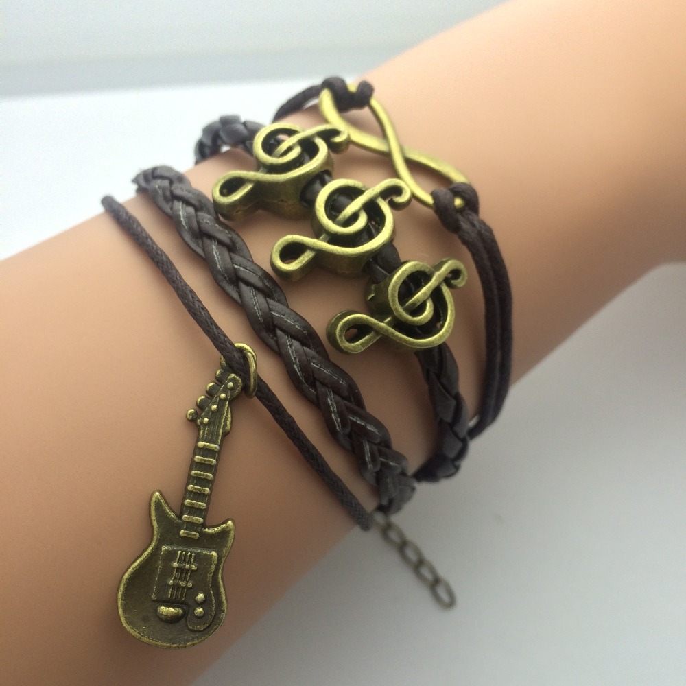 AB005 Fashion jewelry leather Double infinite multilayer bracelet factory price wholesales
