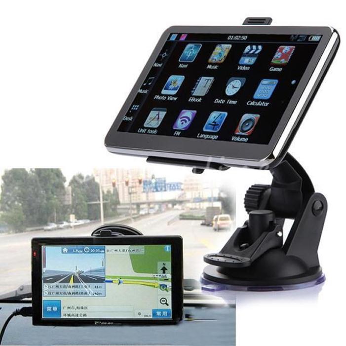 FreeShipping 5 inch TFT LCD 4GB GPS Auto Navigation Navigator System Car FM MP3 MP4 Free