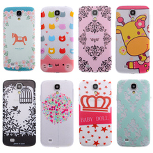 Case for Samsung Galaxy S4 i9500 litchi colored drawing Cover Free shipping mobile phone bags & cases Brand New Arrive 2014