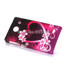 Lowest Price Sale Butterflies and flowers Hard Plastic Cover Protective shell For nokia X RM 980