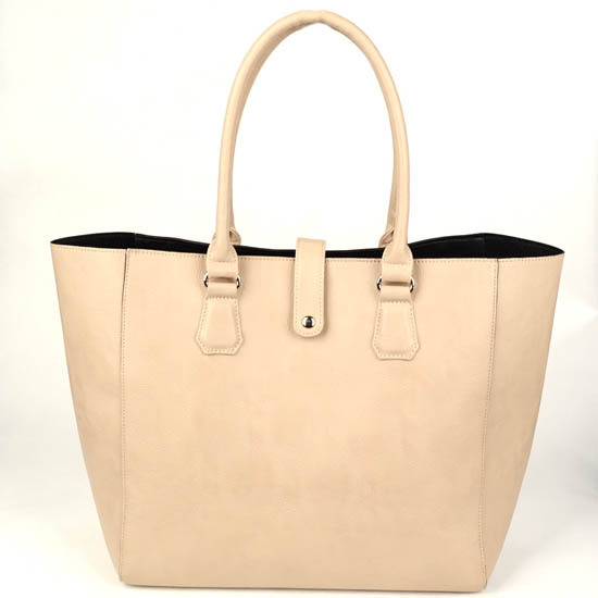 Beige women handbag Elegant hand bags Discount leather tote bag High Quality Hasp Zipper Style PU