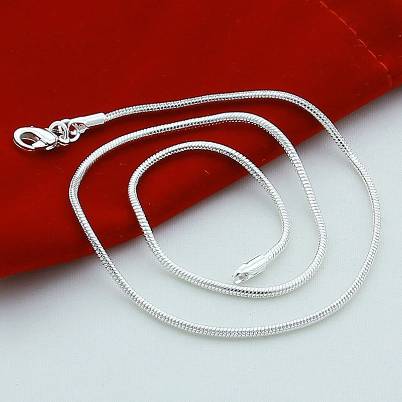 Promotion new fashion 925 sterling silver jewelry chain love pendant necklace for women bijouterie gift wholesale