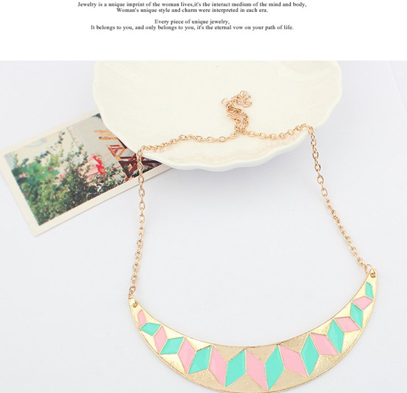 Retro steampunk clavicle chain Crescent collar necklace for women vintage fashion jewelry colares femininos 2014 accessories