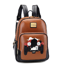In 5 Color 2015 New Casual Leather Student Women Backpacks Vintage Brand Female School Outdoor Fun