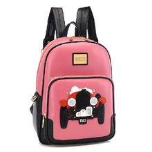 In 5 Color 2015 New Casual Leather Student Women Backpacks Vintage Brand Female School Outdoor Fun