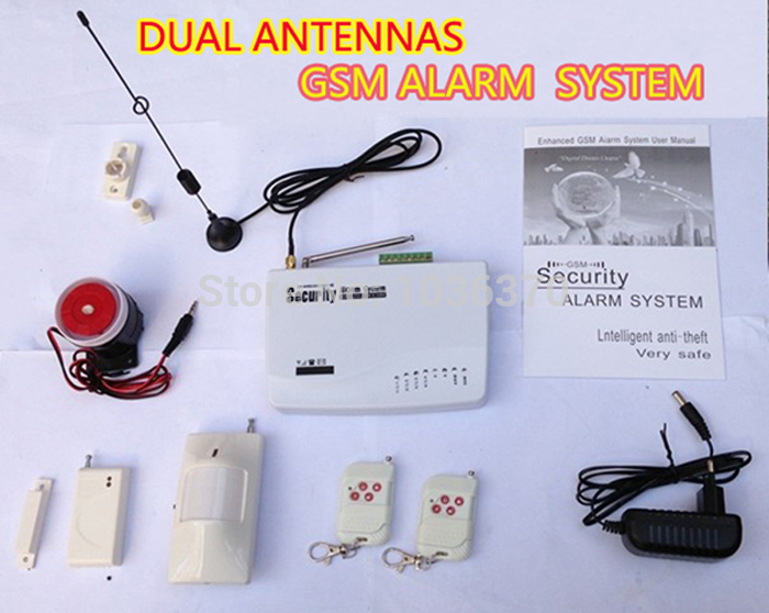 Dual antenna alarm system GSM alarm system intercom smart home GSM SMS alarm system gsm security