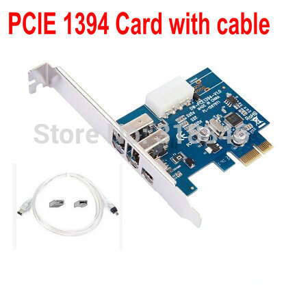 PCI Express expansion Dual power switch 1394A PCI-E Video Card Firewire DV capture cards no driver with 1394 cable