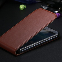 Luxury Vintage Real Genuine Leather Case For Samsung Galaxy S4 Mini I9190 Up And Down Vertical