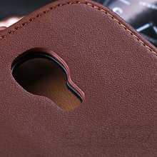 New Affordable Luxury Retro Real Genuine Leather Case for Samsung Galaxy S4 Mini I9190 Korean Style