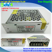 12V 5A 60W 110V 220V Lighting Transformers high quality safy Driver for LED strip 3528 5050