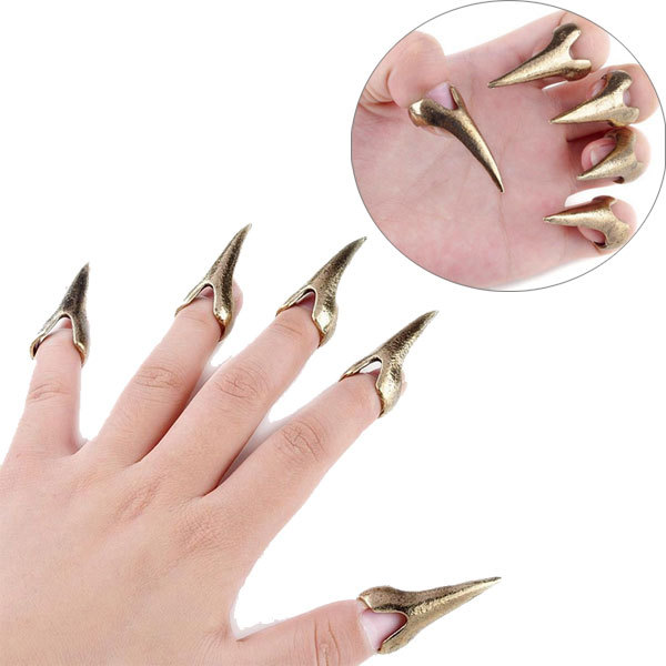 Wholesale 10Pcs lot Trendy Punk Claw Rings For Men Women Retro Cool Gothic Punk Rock Talon