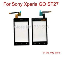 5pcs lot for Sony Xperia GO ST27 touch screen digitizer glass original mobile phone replacement new