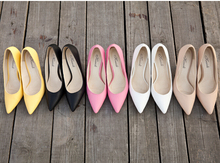 Spring and autumn fashion pointed toe high heeled shoes small yards thin heels genuine leather shoes