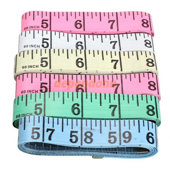 4PCS Body Measuring Ruler Sewing Tailor Tape Measure Soft Flat 60Inch 1 5M Free Shipping