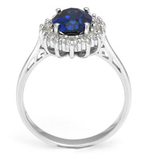 Kate Princess Diana William Engagement Wedding Blue Sapphire Ring Set ...