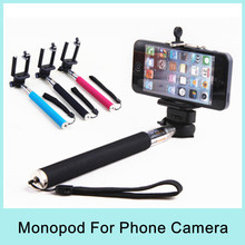 PortableTelescopic Monopod for Digital Camera Camcorder NIB Photo Equipment + Adapter for Mobile Phone/ Camera Drop Shipping