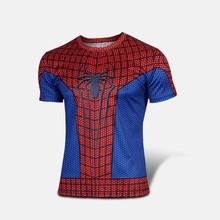Free shipping 2015 t shirt Superman Batman spider man captain America Hulk Iron Man t shirt