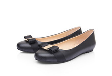 Hot sell big size 3 10 women genuine leather shoes woman brand designer flats bow tie