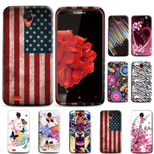 High Quality TPU Plastic Butterfly Flower Soft Back Cell Phones Gel Case Cover For Lenovo S820