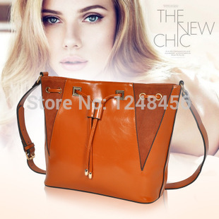 Hot 2014 new women s fashion leather handbags famous brand genuine leather bag Messenger bag um