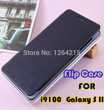 High Quality Back Cover Battery Replacement Housing Flip Leather Mobile Phone Case For Samsung Galaxy S2 SII i9100 free shipping