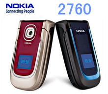 Original Nokia 2760 GSM Quad Band Double screen 0.3 Camera FM unlocked cell Refurbished phone