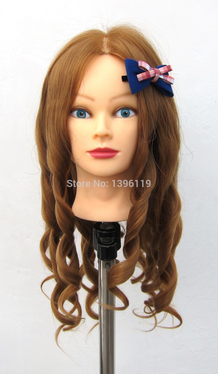 free shiping80 Real hair 22 Hair Hairdressing Mannequin Head blone hair can dry marecl dye for